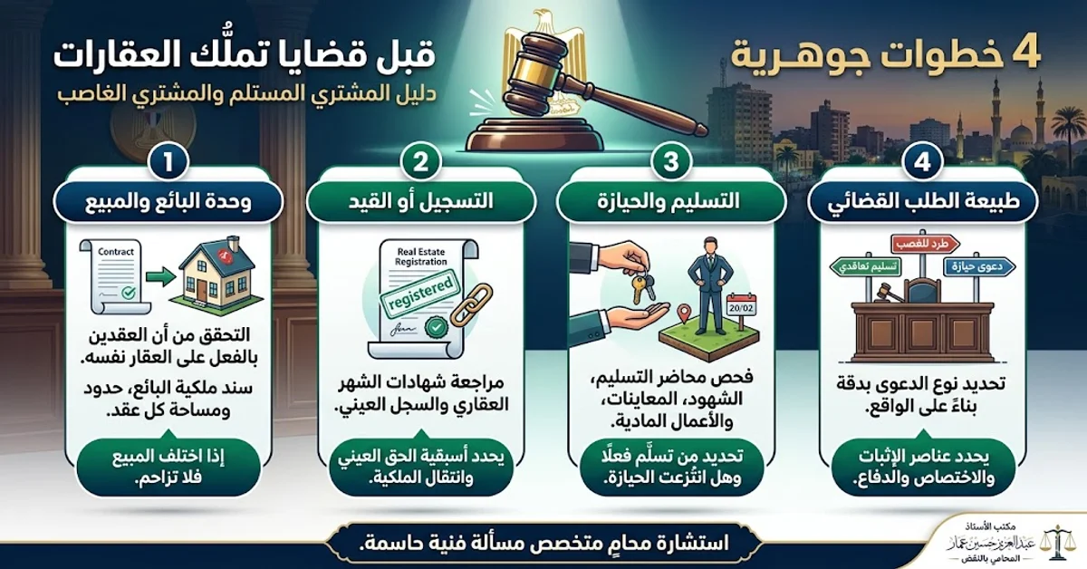 دليل المشتري المستلم والمشترى الغاصب