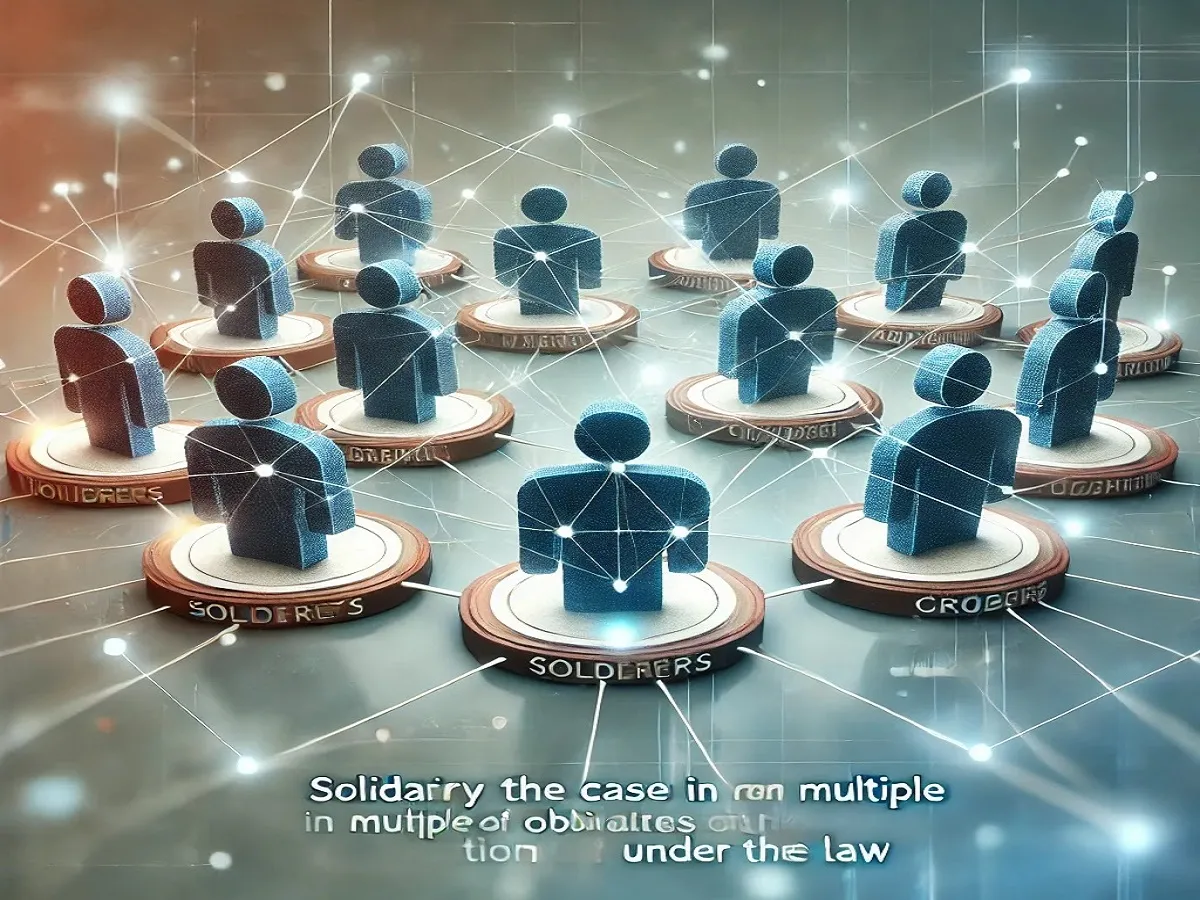 تضامن الدائنين في حالة تعدد طرفي الإلتزام قانونا