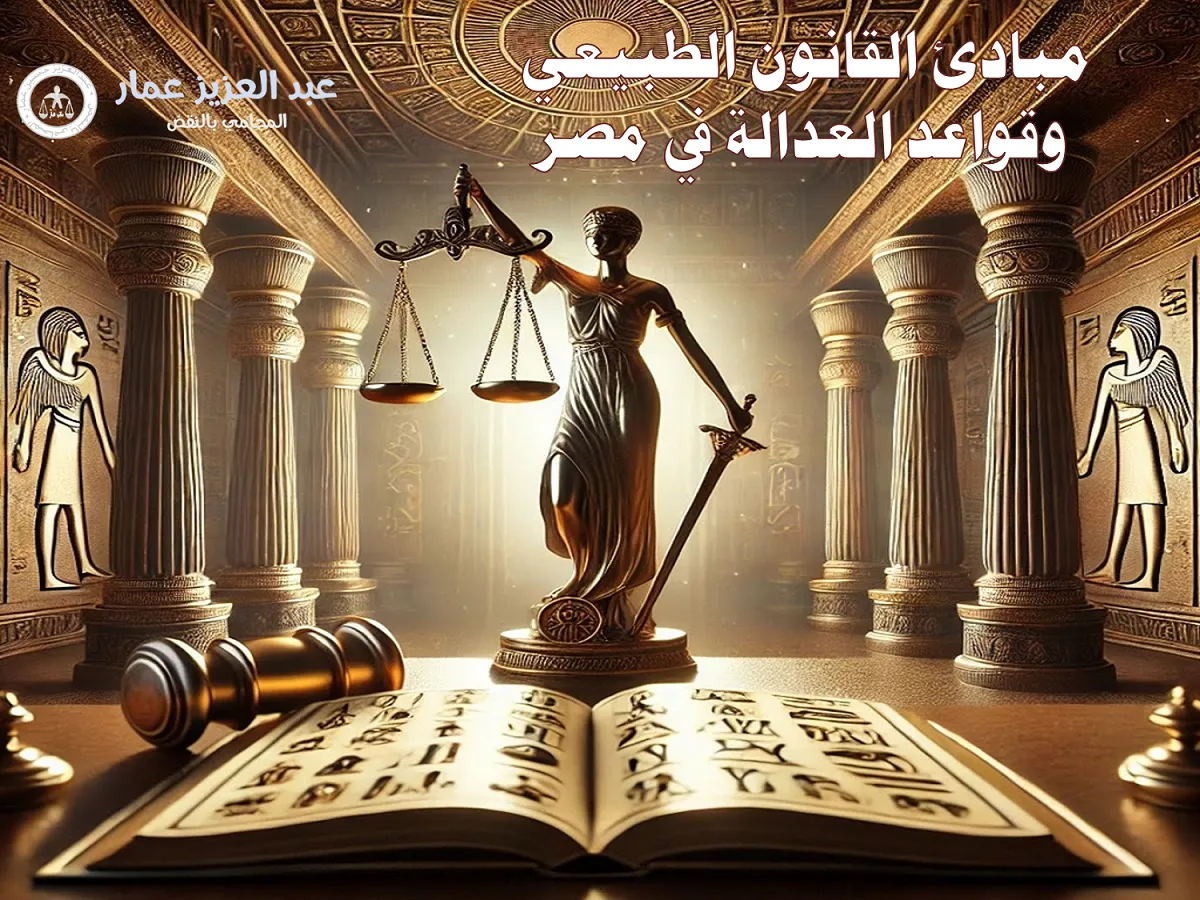 مبادئ القانون الطبيعي وقواعد العدالة في مصر