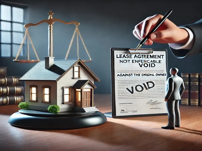 عدم نفاذ عقد الإيجار في حق المالك الأصلي