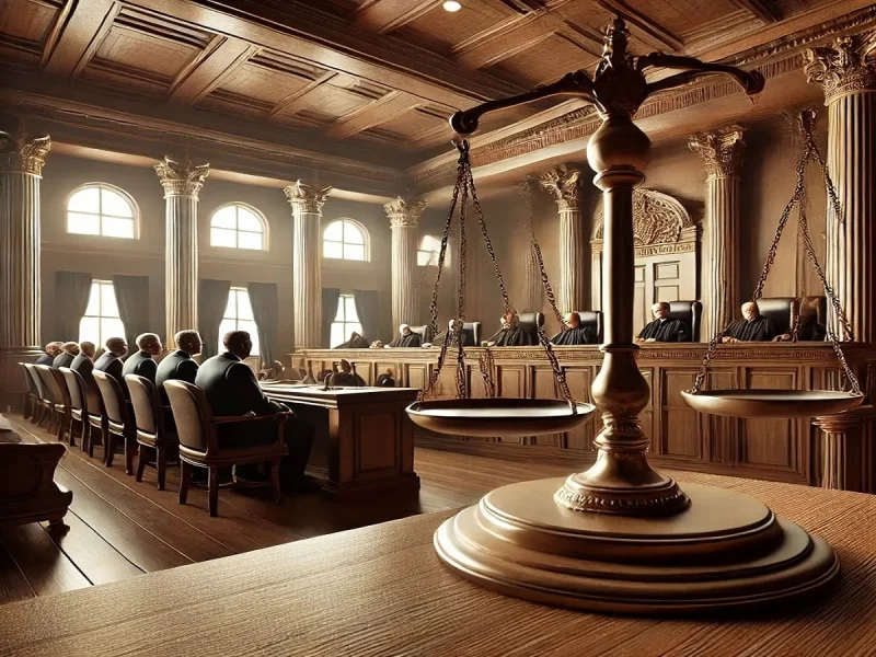 مبدأ احترام حقوق الدفاع في قاعة المحكمة