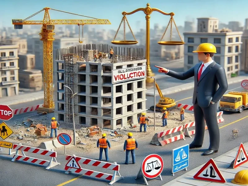 مخالفات البناء في القانون الجرائم والعقوبات والتصالح
