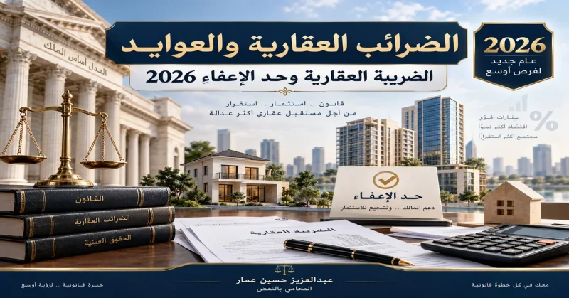 الضرائب العقارية والعوايد 2026