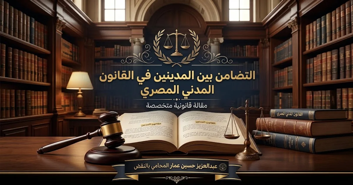 التضامن بين المدينين في القانون المدني المصري