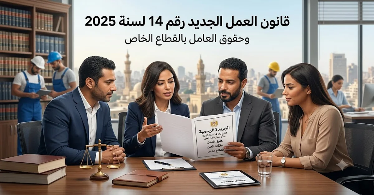 (قانون العمل الجديد رقم 14 لسنة 2025 وحقوق العامل بالقطاع الخاص