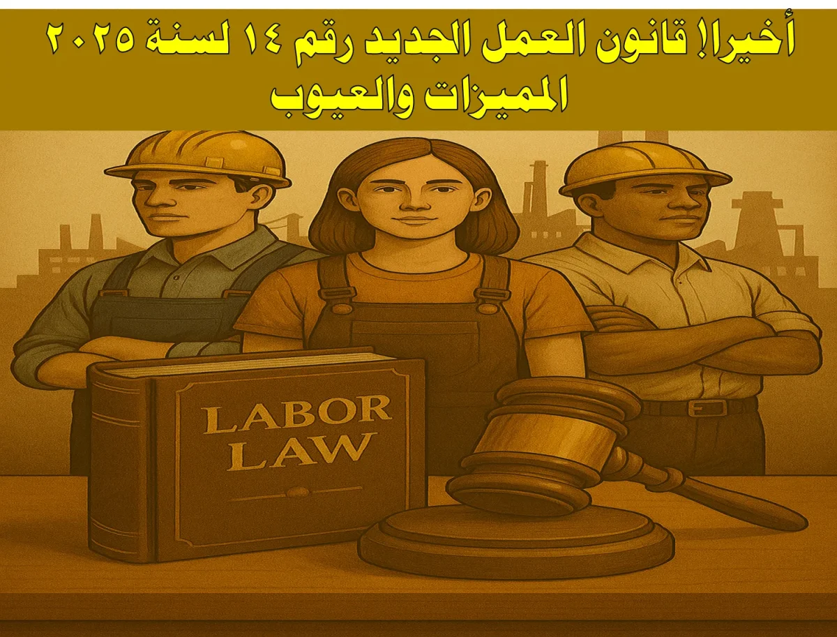 قانون العمل الجديد رقم 14 لسنة 2025