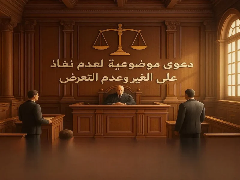 دعوى عدم نفاذ الحكم وعدم الاعتداد والتعرض به على الغير