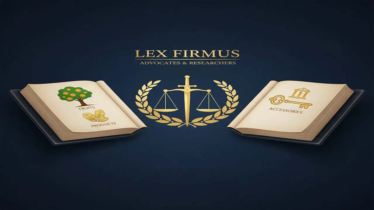 أنواع الثمار والمنتجات في القانون المدني