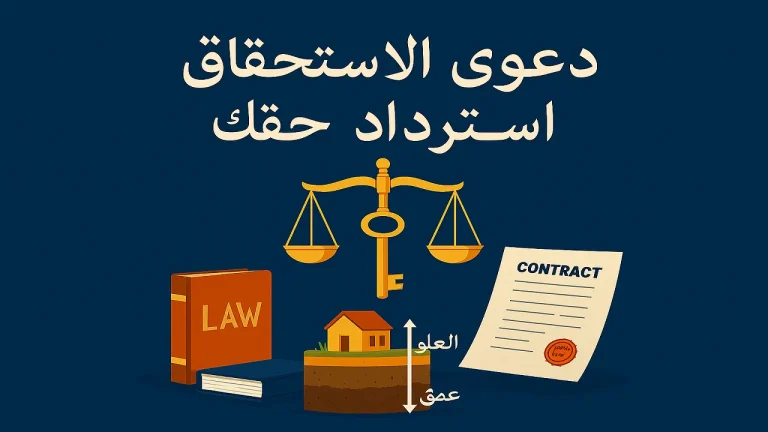 دعوى الاستحقاق لاسترداد الملكية: الشروط والإجراءات القانونية 1 دعوى الاستحقاق لاسترداد الملكية الشروط والإجراءات