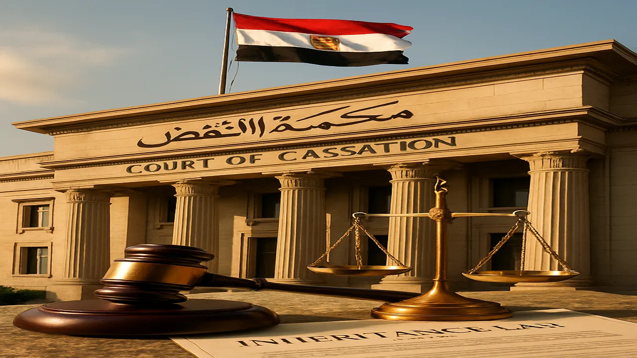 أحكام قضائية قضايا الميراث مصر: دليلك الشامل 2025 3 محكمة النقض المصرية مع علم مصر - أحكام قضائية في قضايا الميراث والتركات