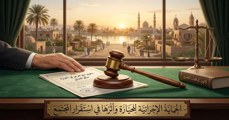 الحماية الإجرائية للحيازة وأثرها في استقرار المجتمع