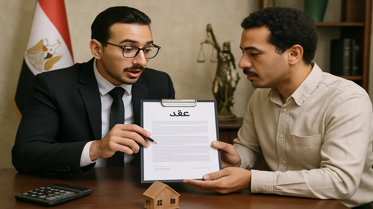 محامٍ يشرح التعويض بمعدل في عقد المقايضة لعميله