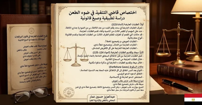 اختصاص قاضي التنفيذ طعن 2674892 نقض 2025 حكم عدم الاعتداد