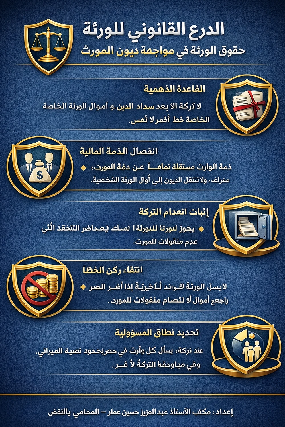 الدرع القانوني للورثة في استحقاق الدائن للفوائد عن مورثهم الدرع القانوني للورثة في استحقاق الدائن للفوائد عن مورثهم