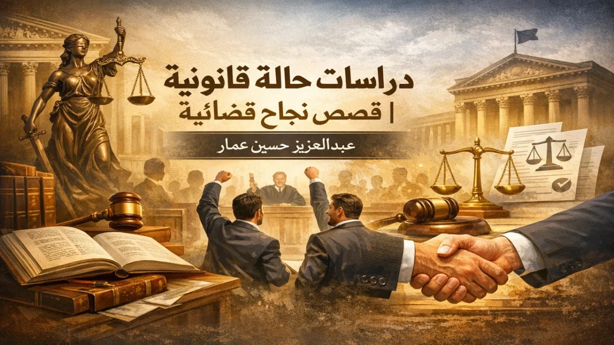 قصص نجاح قضائية ودراسات حالة قانونية لعبدالعزيز حسين عمار قصص نجاح قضائية ودراسات حالة قانونية لعبدالعزيز حسين عمار