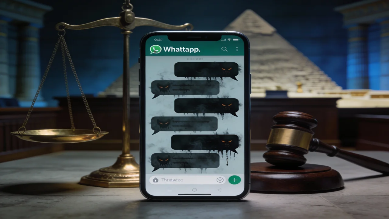 التهديد على الواتساب - عقوبة إساءة استعمال وسائل التواصل في القانون المصري
