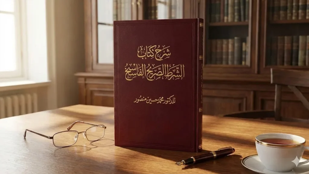 شرح كتاب الشرط الصريح الفاسخ للدكتور محمد حسين منصور