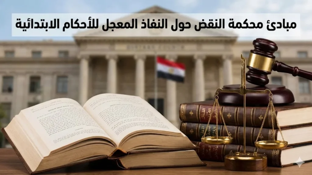 مبادئ النفاذ المعجل للأحكام الابتدائية فى محكمة النقض