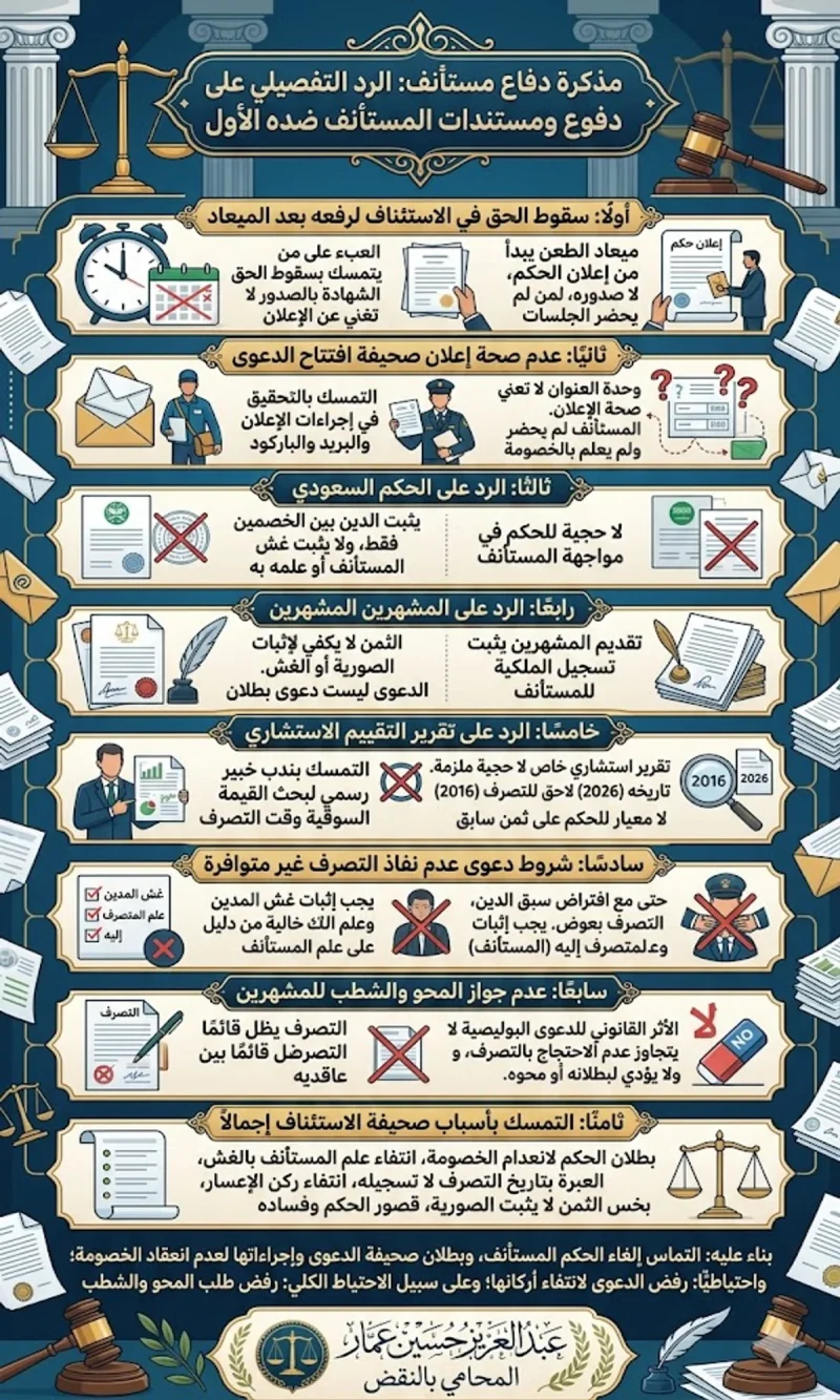مذكرة دفاع مستأنف