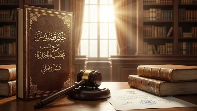 حكم قضائي عن الريع بسبب غصب الحيازة دليل عملي-