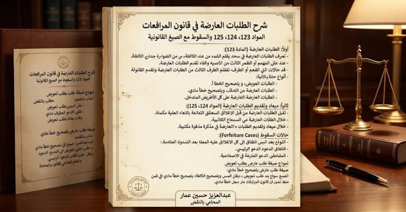 الطلبات العارضة في قانون المرافعات المصري: الشروط والاختصاص وأحكام النقض