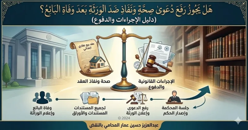 هل يجوز رفع دعوى صحة ونفاذ ضد الورثة بعد وفاة البائع دليل الإجراءات والدفوع