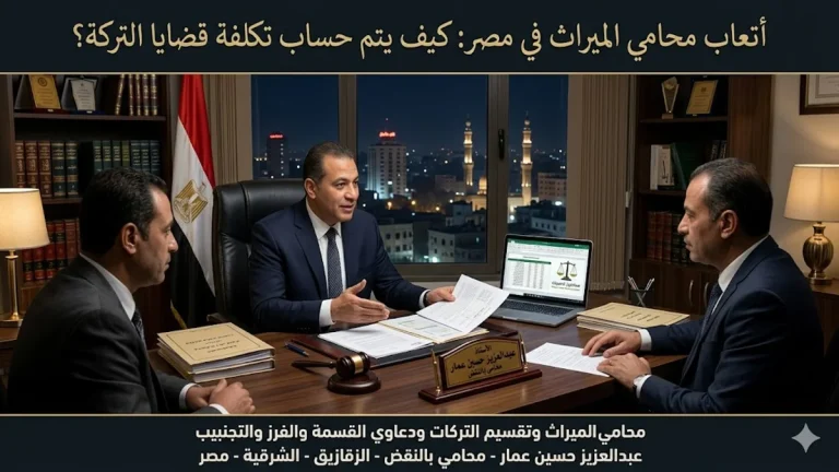 أتعاب محامي الميراث في مصر كيف يتم حساب تكلفة قضايا التركة