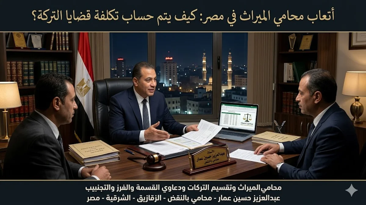 أتعاب محامي الميراث في مصر كيف يتم حساب تكلفة قضايا التركة