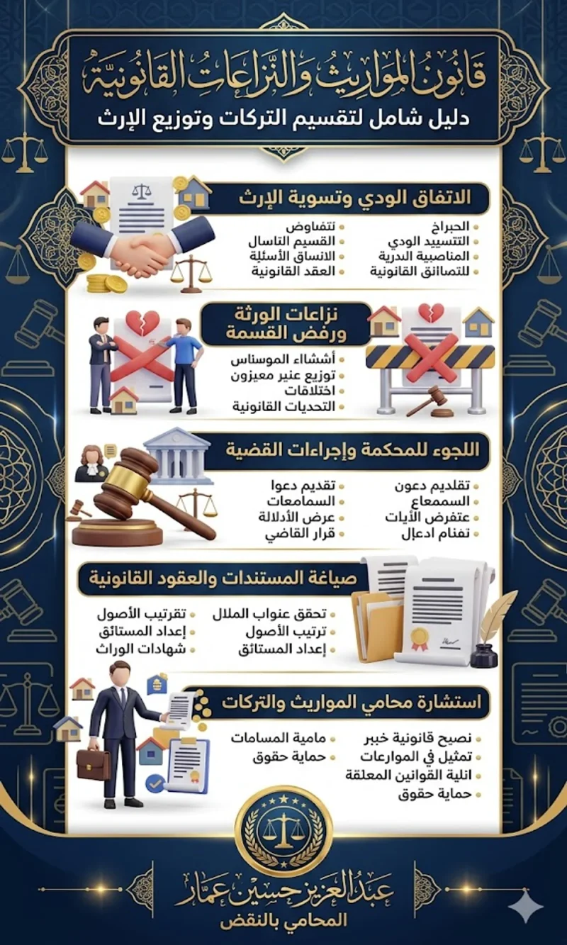 رفض أحد الورثة التوقيع على القسمة-الحل لتقسيم التركة