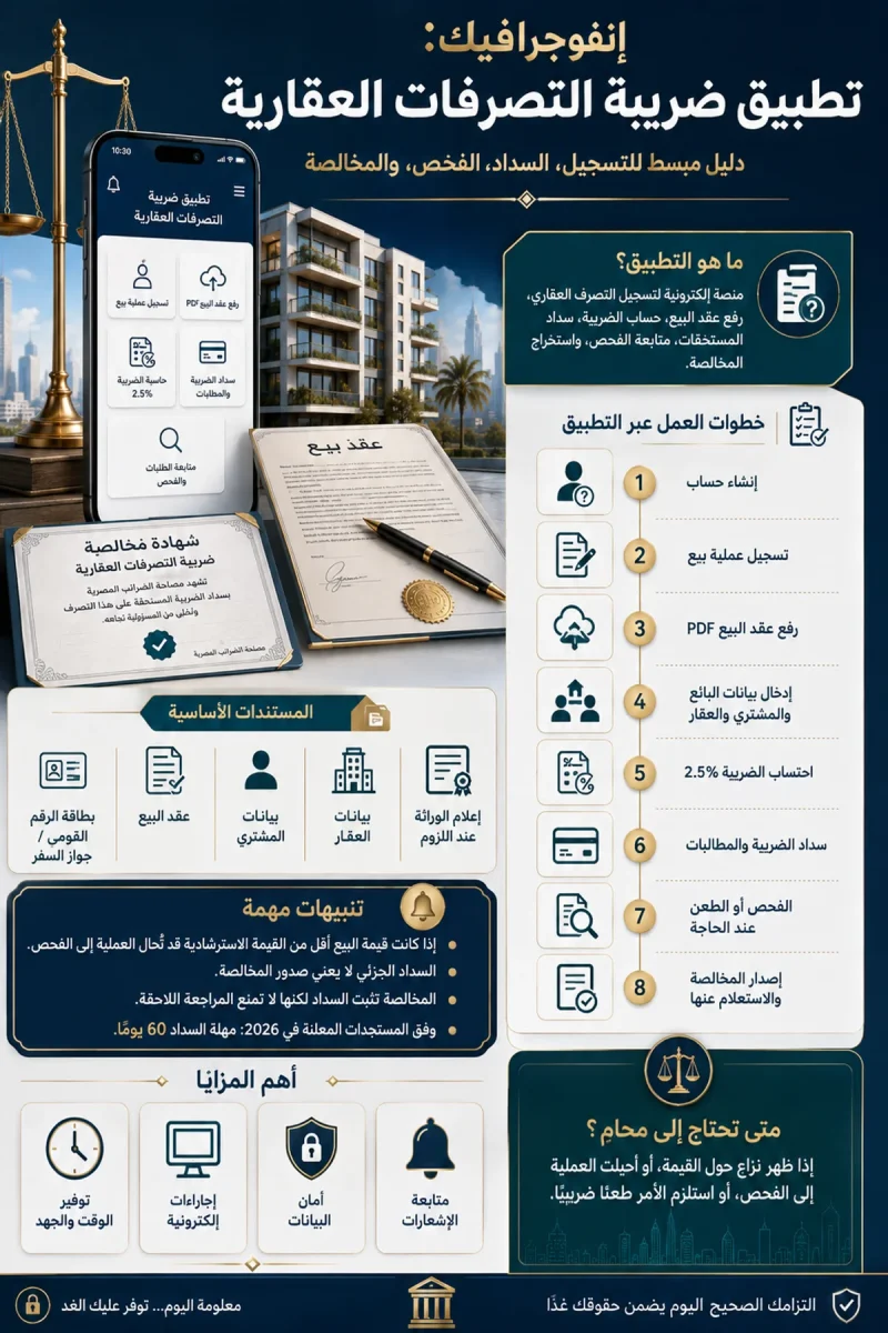 دليل تطبيق ضريبة التصرفات العقارية دليل تطبيق ضريبة التصرفات العقارية