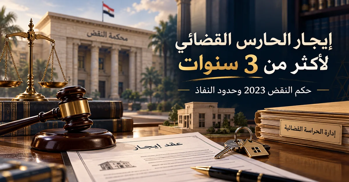 إيجار الحارس القضائي_ حكم النقض 2023